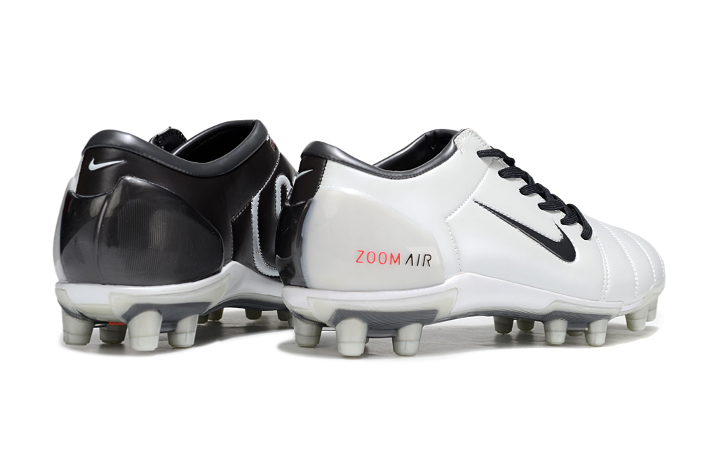T90 Series Super A Back Slip Firm Ground Soccer Boots - White/Black