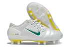 T90 Series Super A Back Slip Firm Ground Soccer Boots - White/Yellow/Green
