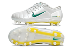 T90 Series Super A Back Slip Firm Ground Soccer Boots - White/Yellow/Green