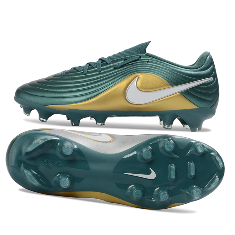 Tiempo Legend XI Elite Fully Knitted Waterproof FG Soccer Shoes - Atomic Teal/Luminous Gold
