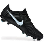 Tiempo Legend XI Elite Fully Knitted Waterproof FG Soccer Shoes - Black/Ice Blue