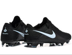Tiempo Legend XI Elite Fully Knitted Waterproof FG Soccer Shoes - Black/Ice Blue