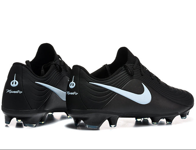 Tiempo Legend XI Elite Fully Knitted Waterproof FG Soccer Shoes - Black/Ice Blue