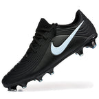 Tiempo Legend XI Elite Fully Knitted Waterproof FG Soccer Shoes - Black/Ice Blue