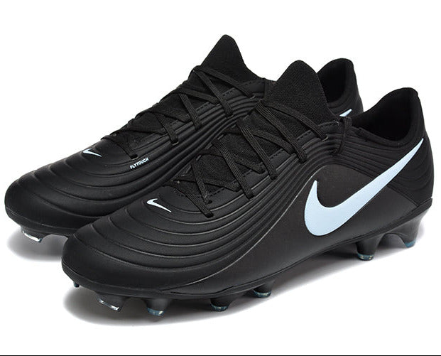 Tiempo Legend XI Elite Fully Knitted Waterproof FG Soccer Shoes - Black/Ice Blue