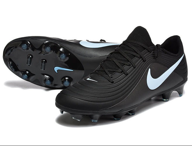Tiempo Legend XI Elite Fully Knitted Waterproof FG Soccer Shoes - Black/Ice Blue