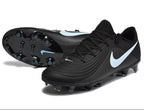 Tiempo Legend XI Elite Fully Knitted Waterproof FG Soccer Shoes - Black/Ice Blue