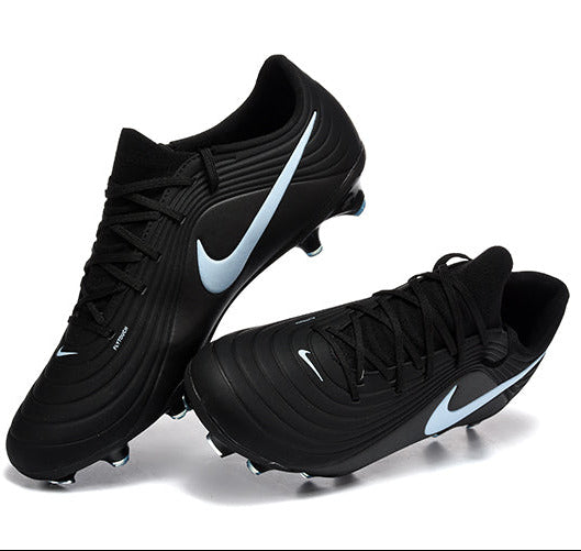 Tiempo Legend XI Elite Fully Knitted Waterproof FG Soccer Shoes - Black/Ice Blue