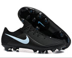Tiempo Legend XI Elite Fully Knitted Waterproof FG Soccer Shoes - Black/Ice Blue