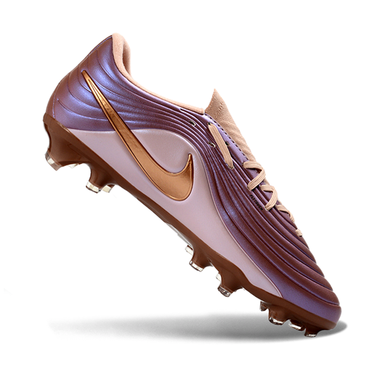 Tiempo Legend XI Elite Fully Knitted Waterproof FG Soccer Shoes - Metallic Red Bronze/Rose Gold