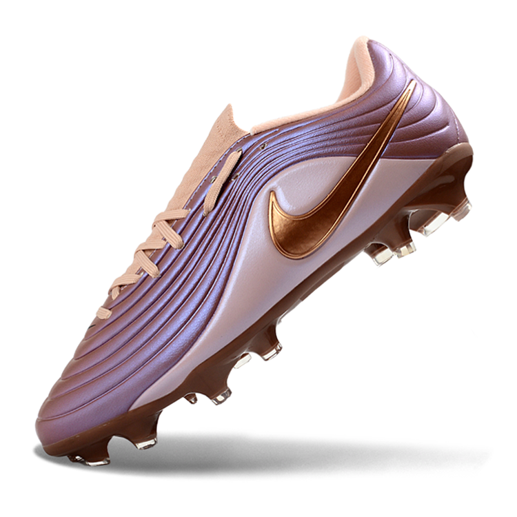 Tiempo Legend XI Elite Fully Knitted Waterproof FG Soccer Shoes - Metallic Red Bronze/Rose Gold