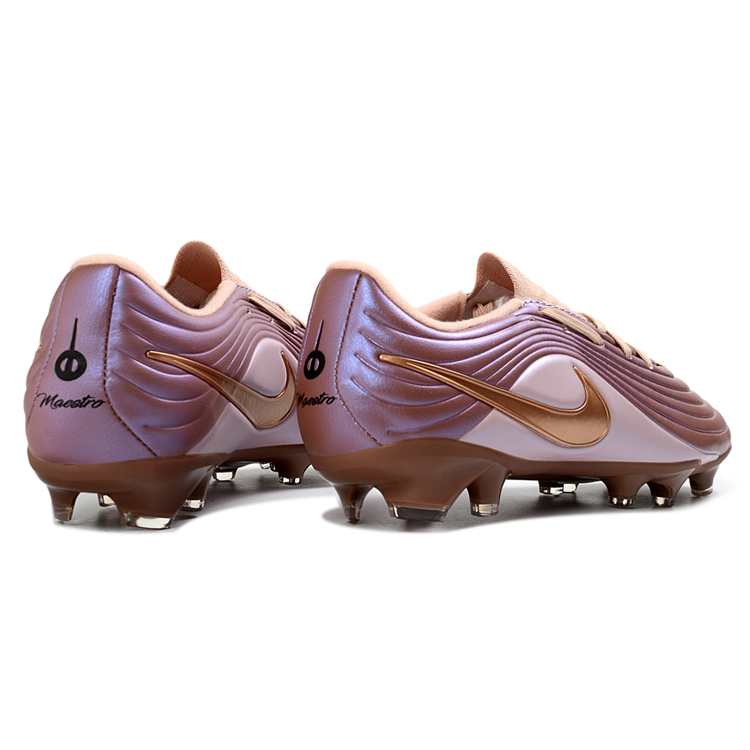 Tiempo Legend XI Elite Fully Knitted Waterproof FG Soccer Shoes - Metallic Red Bronze/Rose Gold