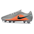 Tiempo Legend XI Elite Fully Knitted Waterproof FG Soccer Shoes - Metallic Silver/Mint Blue/Orange