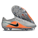 Tiempo Legend XI Elite Fully Knitted Waterproof FG Soccer Shoes - Metallic Silver/Mint Blue/Orange