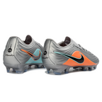 Tiempo Legend XI Elite Fully Knitted Waterproof FG Soccer Shoes - Metallic Silver/Mint Blue/Orange