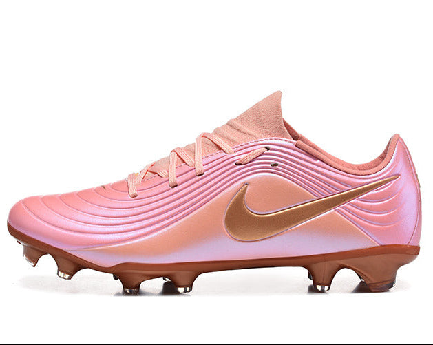 Tiempo Legend XI Elite Fully Knitted Waterproof FG Soccer Shoes - Sleek Pink/Metallic Bronze