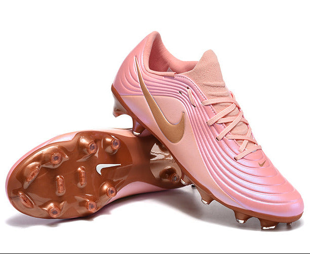 Tiempo Legend XI Elite Fully Knitted Waterproof FG Soccer Shoes - Sleek Pink/Metallic Bronze