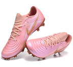 Tiempo Legend XI Elite Fully Knitted Waterproof FG Soccer Shoes - Sleek Pink/Metallic Bronze