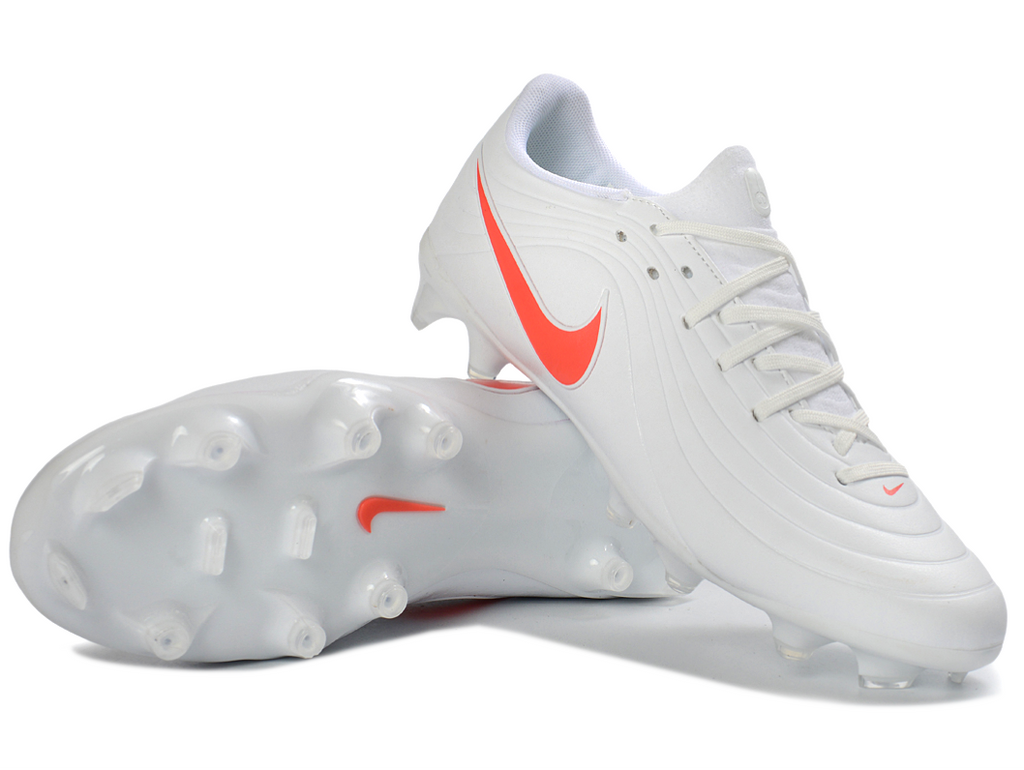 Tiempo Legend XI Elite Fully Knitted Waterproof FG Soccer Shoes - White/Orange
