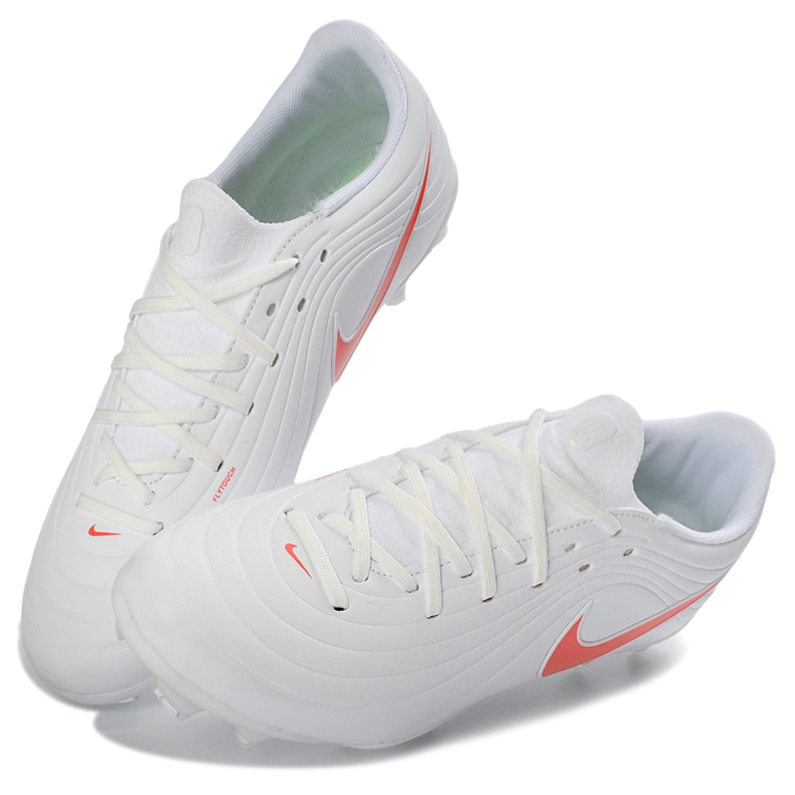 Tiempo Legend XI Elite Fully Knitted Waterproof FG Soccer Shoes - White/Orange