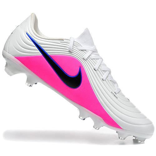 Tiempo Legend XI Elite Fully Knitted Waterproof FG Soccer Shoes - White/Pink Blast/Black/Racer Blue