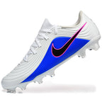 Tiempo Legend XI Elite Fully Knitted Waterproof FG Soccer Shoes - White/Pink Blast/Black/Racer Blue