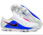 Tiempo Legend XI Elite Fully Knitted Waterproof FG Soccer Shoes - White/Pink Blast/Black/Racer Blue