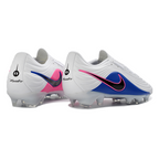 Tiempo Legend XI Elite Fully Knitted Waterproof FG Soccer Shoes - White/Pink Blast/Blue