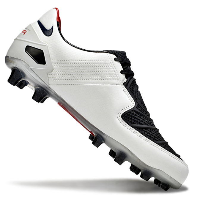 Total 90 Retro Laser Firm Ground Soccer Boots - Black/White