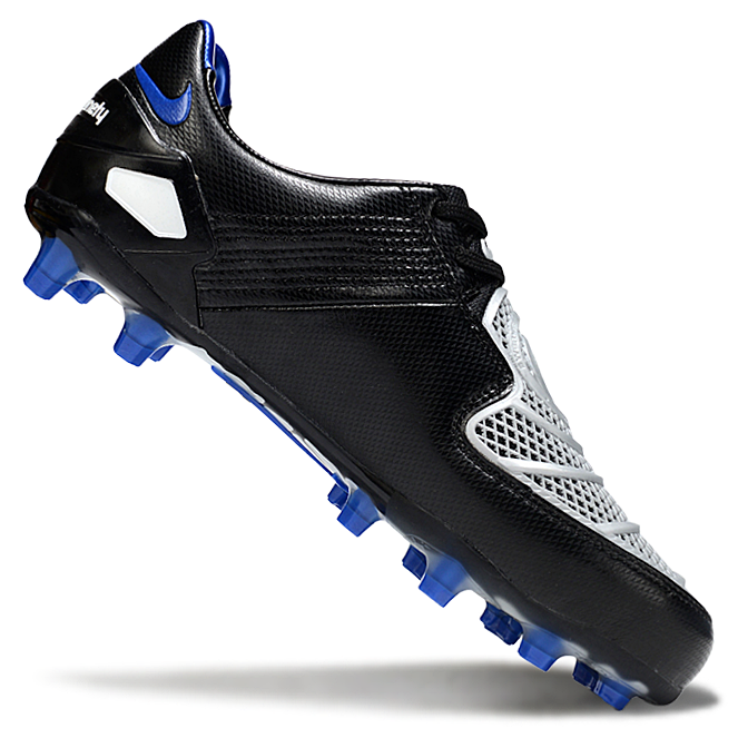 Total 90 Retro Laser Firm Ground Soccer Boots - Black/White/Blue