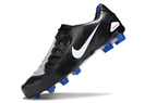 Total 90 Retro Laser Firm Ground Soccer Boots - Black/White/Blue