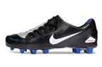 Total 90 Retro Laser Firm Ground Soccer Boots - Black/White/Blue