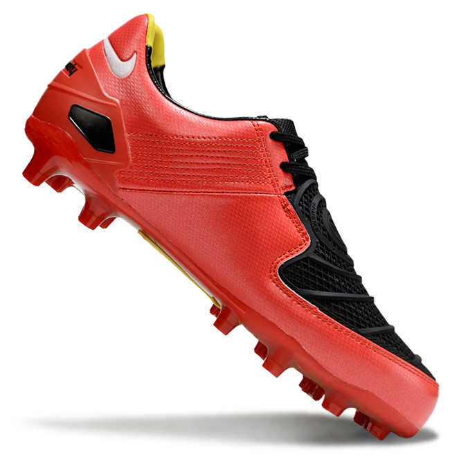 Total 90 Retro Laser Firm Ground Soccer Boots - Red/White/Black