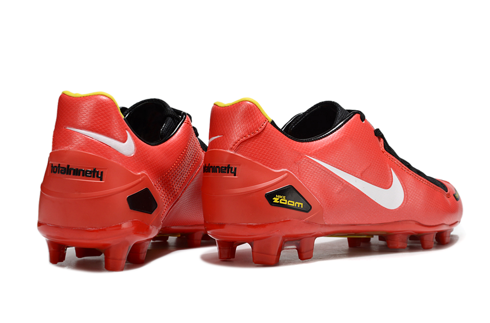 Total 90 Retro Laser Firm Ground Soccer Boots - Red/White/Black