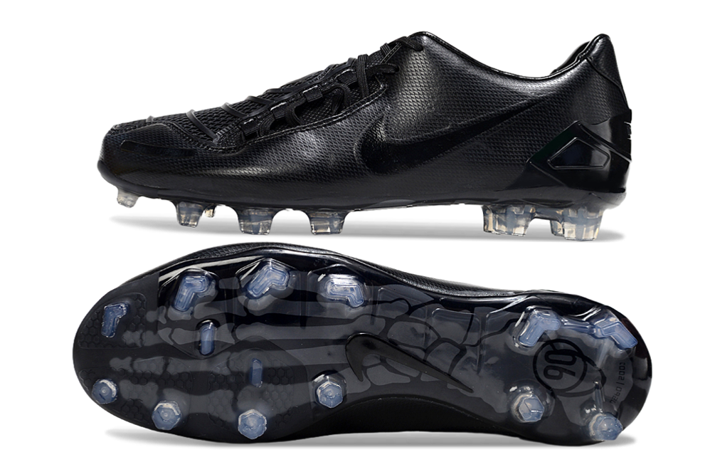 Total 90 Retro Laser Firm Ground Soccer Boots - Shadow Black