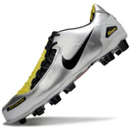 Total 90 Retro Laser Firm Ground Soccer Boots - Silver/Black/Yellow