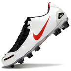 Total 90 Retro Laser Firm Ground Soccer Boots - White/Red/Black
