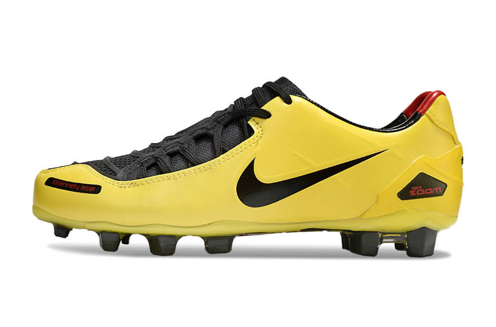 Total 90 Retro Laser Firm Ground Soccer Boots - Yellow/Black
