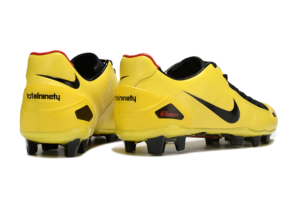 Total 90 Retro Laser Firm Ground Soccer Boots - Yellow/Black